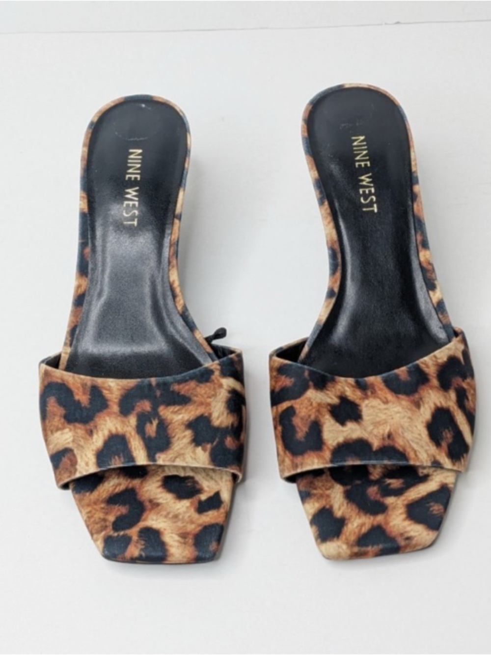 Nine West Inya Women's Leopard Print Slide Sandals